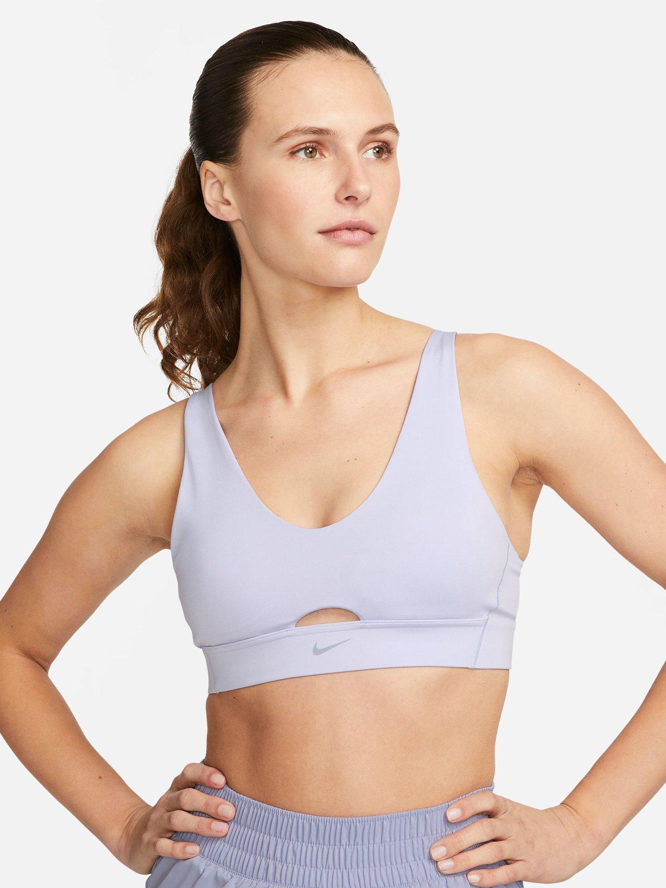 Nike cut out sports sales bra