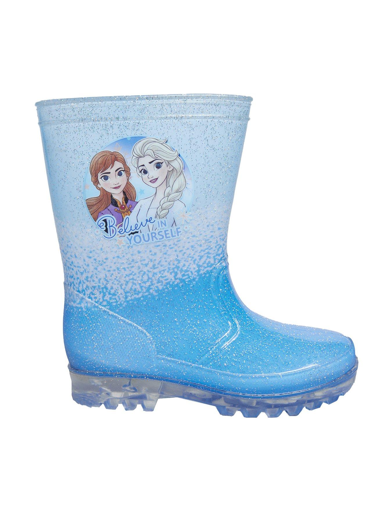 Blue glitter wellies hotsell