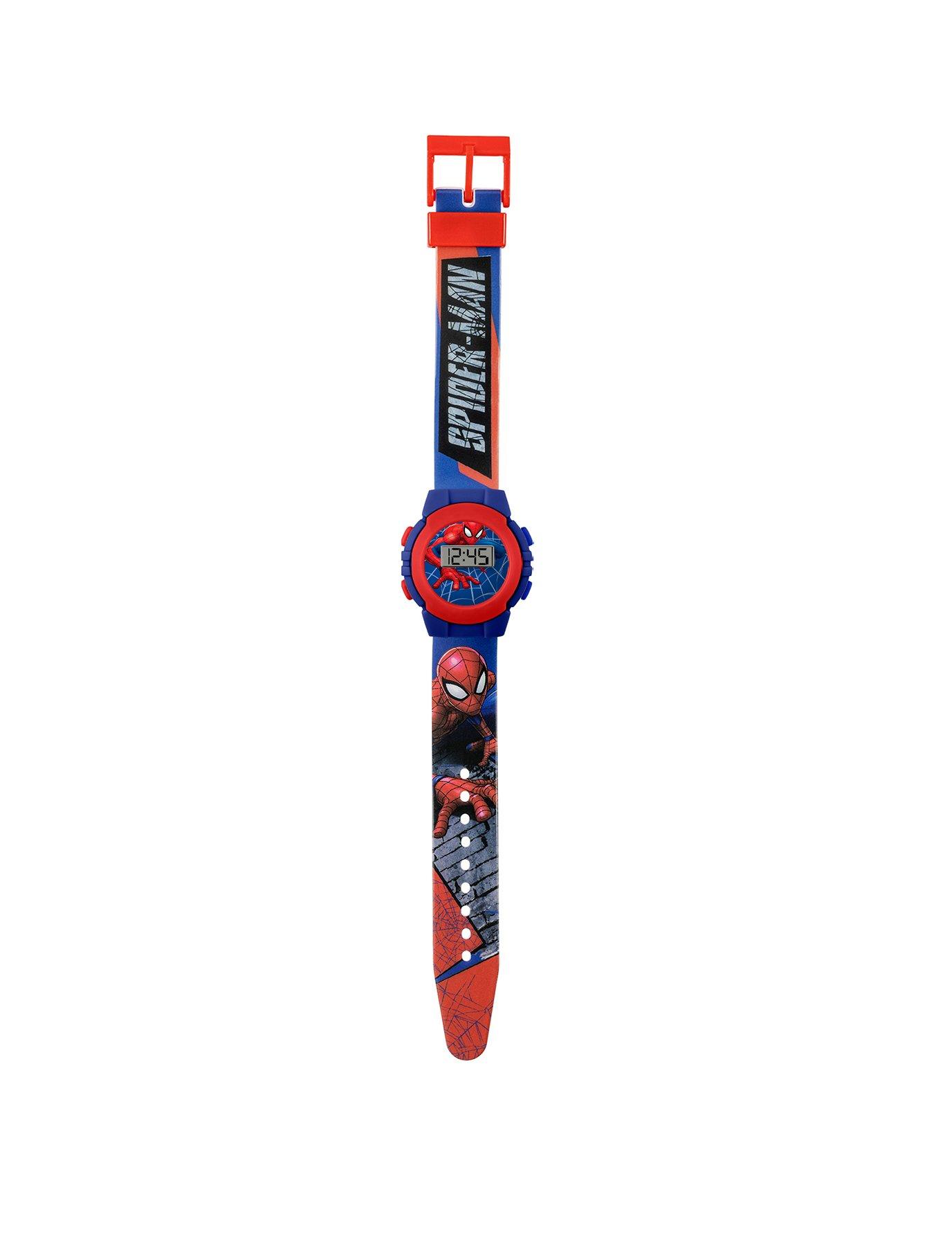 Image 2 of 3 of Marvel Spiderman Red and Blue Digital Watch