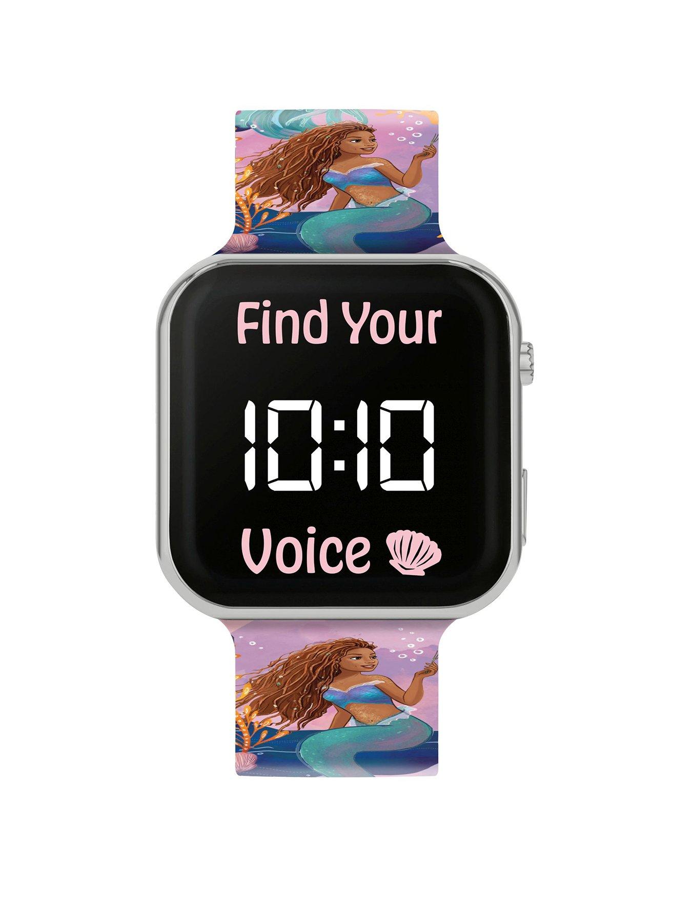 Disney Princess Disney The Little Mermaid Printed Strap LED Watch