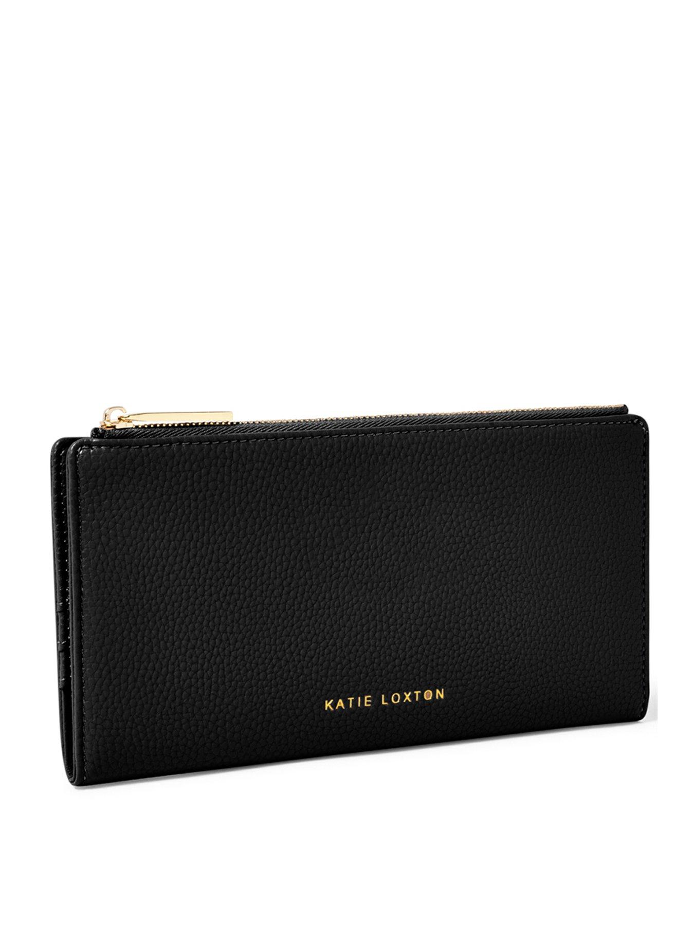 Katie Loxton Travel Wallet , And So the Adventure Begins , Black , 18cm