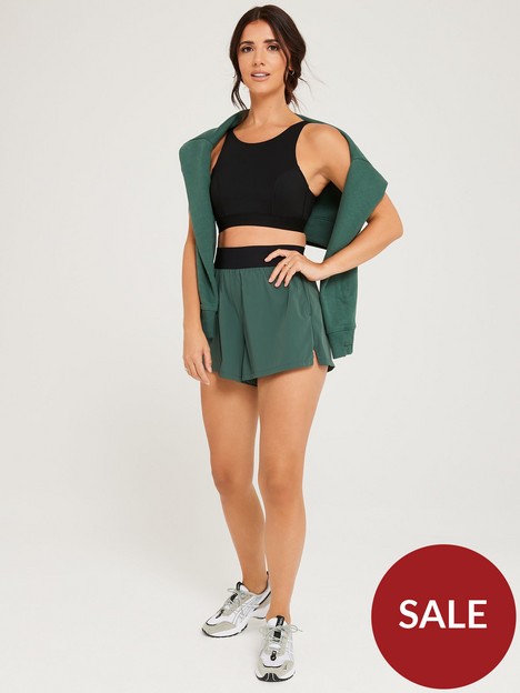 lucy-mecklenburgh-x-v-by-very-woven-training-shorts-blackgreen