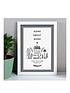  image of the-personalised-memento-company-personalised-home-sweet-home-a4-framed-print