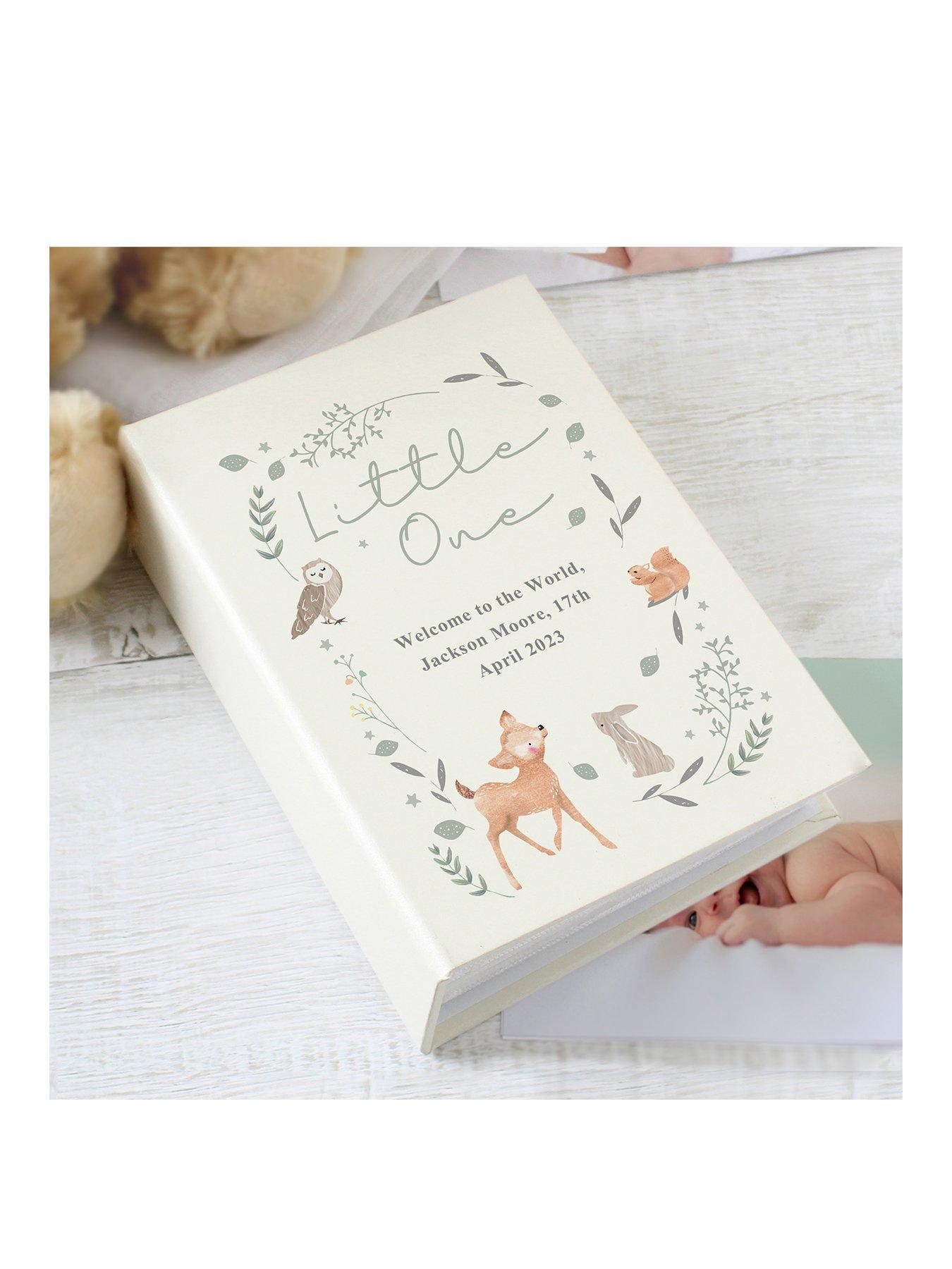 The Personalised Memento Company Personalised Woodland Animals 6x4 Photo  Album with Sleeves