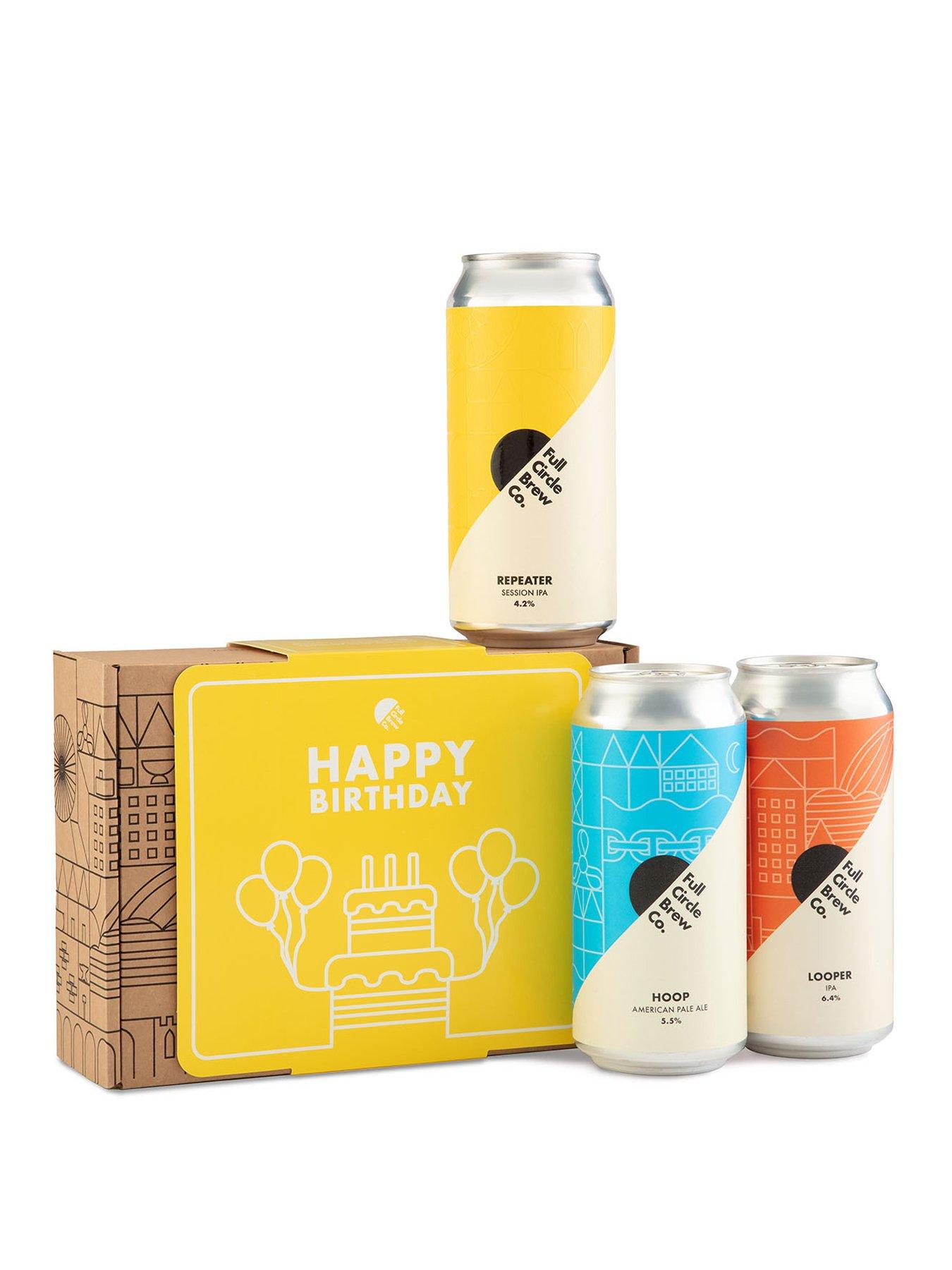 Image 1 of 1 of Full Circle Happy Birthday 3 Can Beer Gift Pack