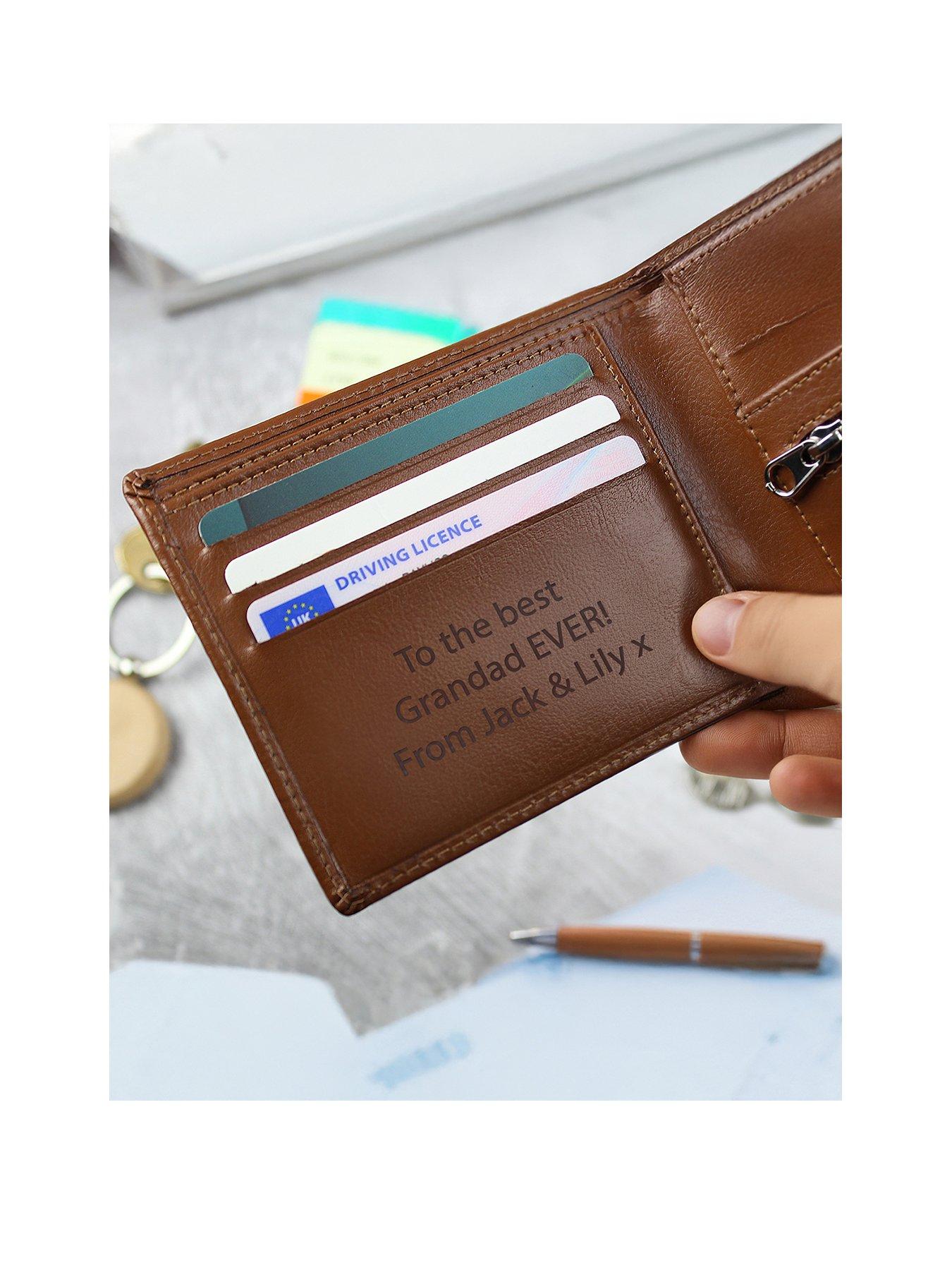 undefined Personalised Secret Message Leather Wallet