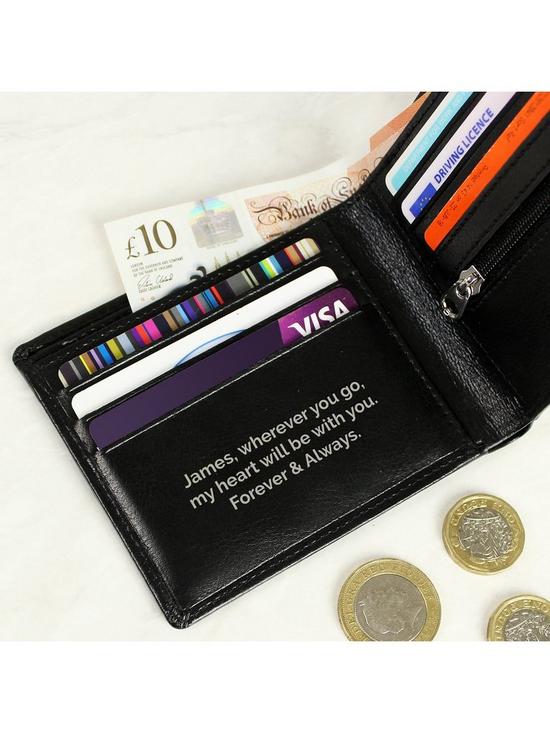 stillFront image of the-personalised-memento-company-personalised-secret-message-leather-wallet