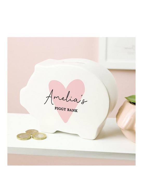 front image of the-personalised-memento-company-personalised-piggy-bank