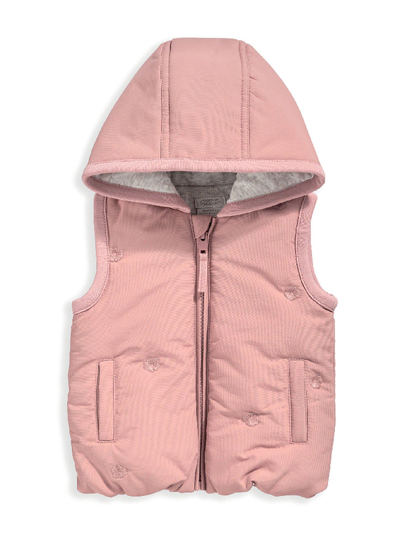 Mamas & Papas Baby Girls Embroidered Gilet Pink