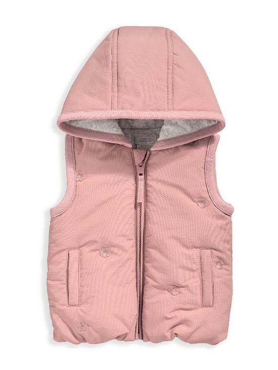 front image of mamas-papas-baby-girls-embroidered-gilet-pink