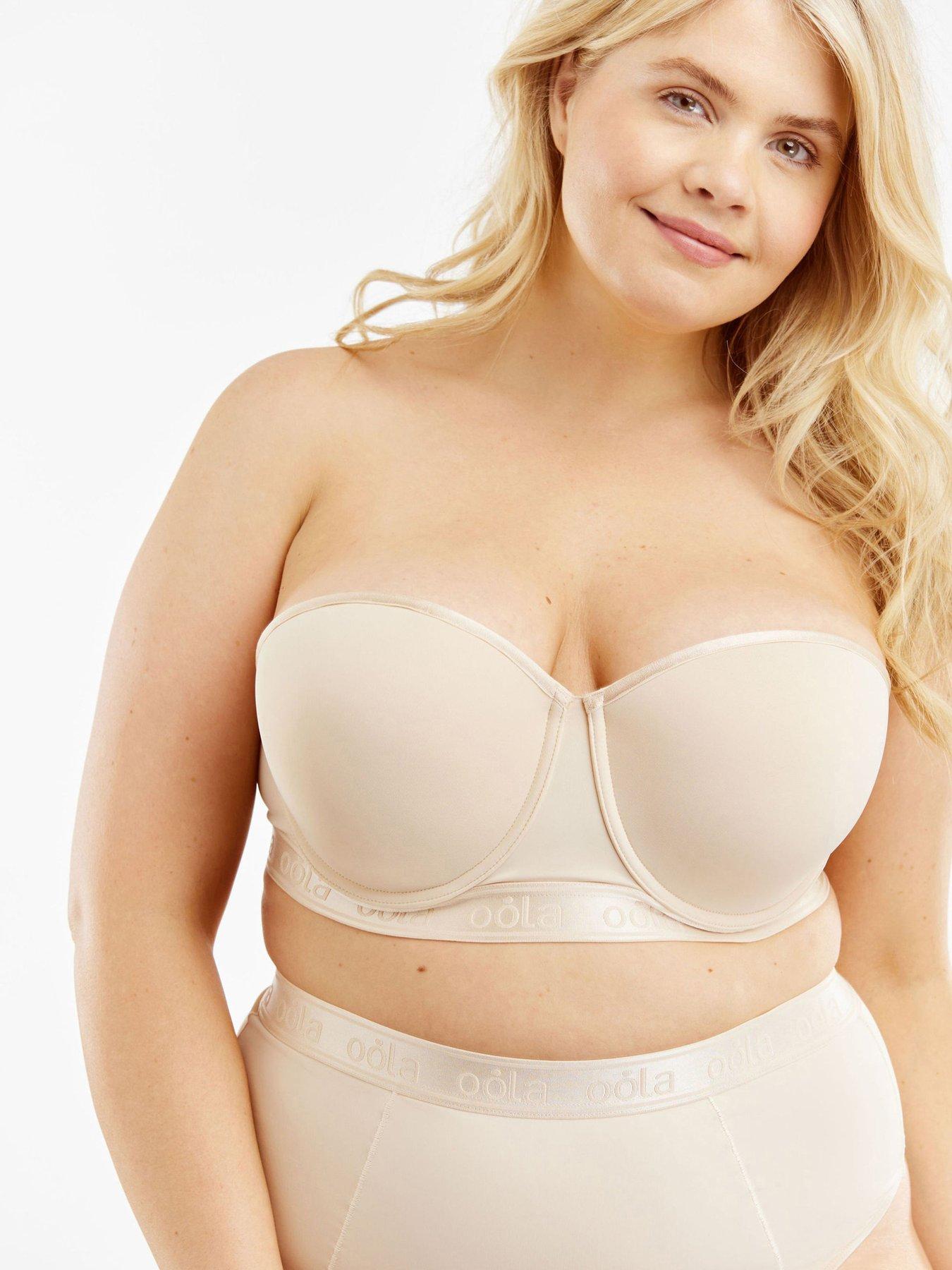 undefined Longline Moulded Strapless Bra - Light Beige
