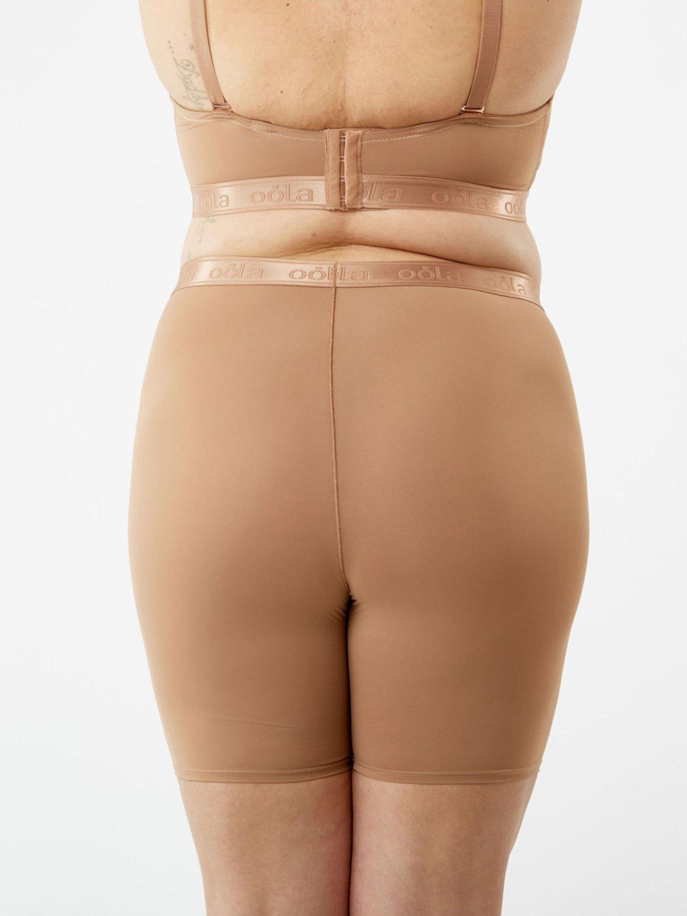 stillFront image of oola-control-cycling-short-dark-beige