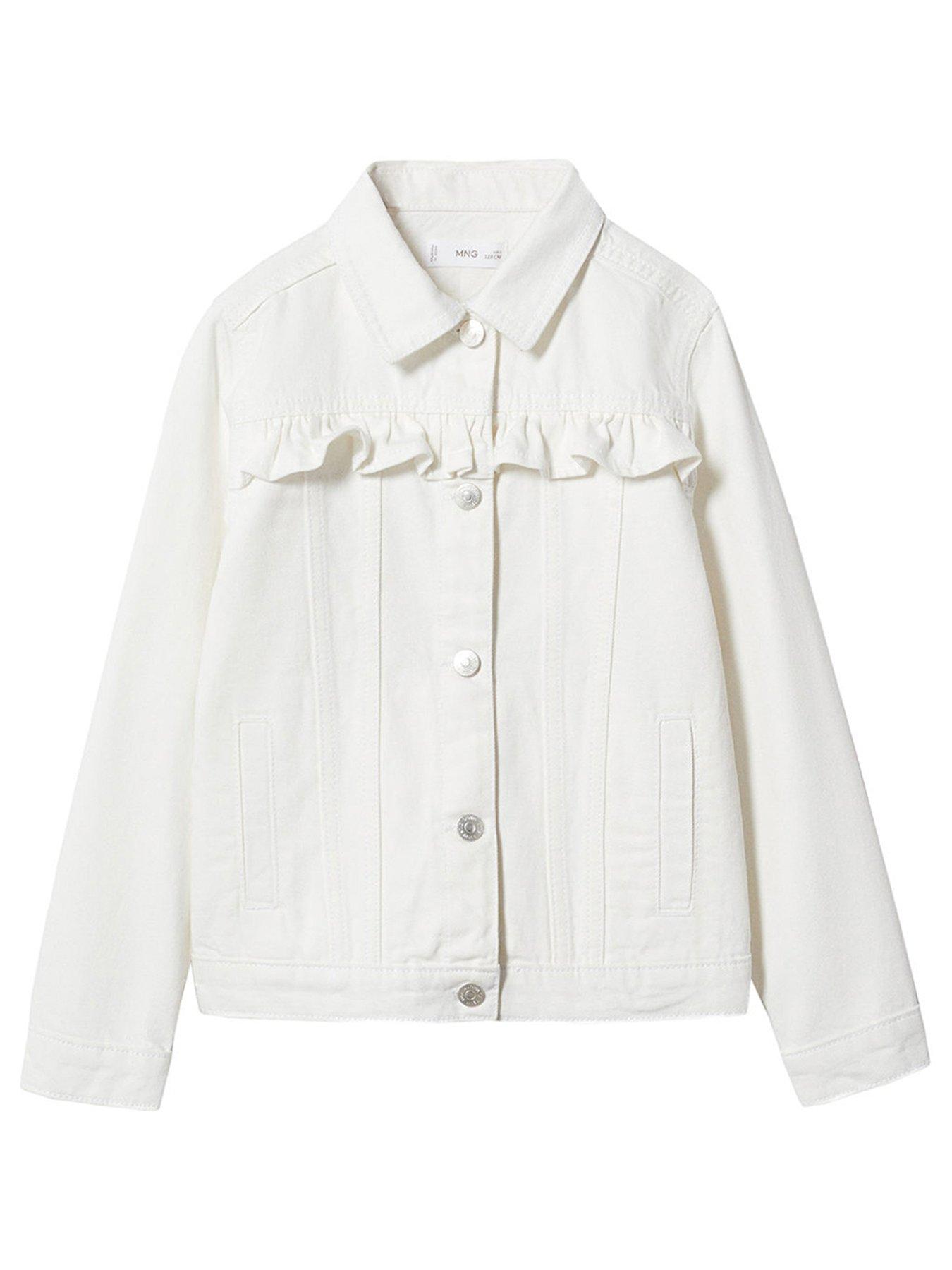 White hot sale frill jacket