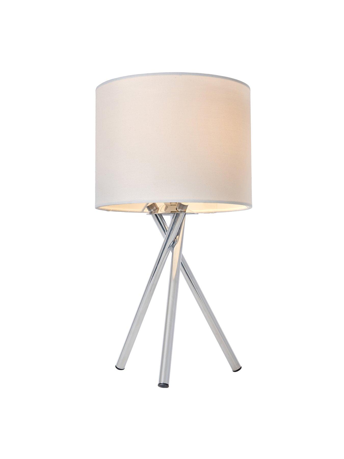 Image 2 of 3 of Very Home Tripod Bedside Table Lamp - Ivory