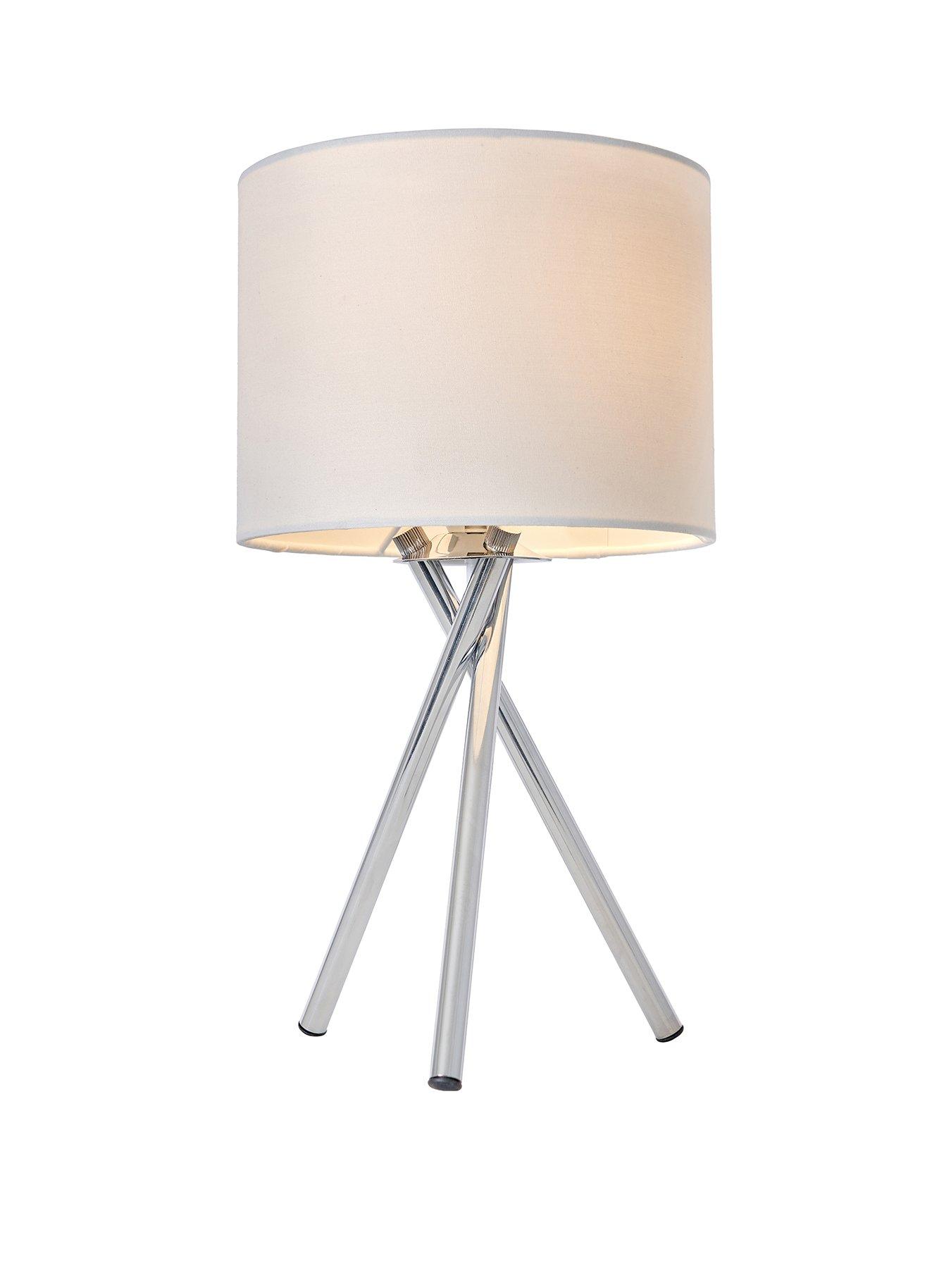 Image 2 of 6 of The Very Collection Tripod Bedside Table Lamp - Ivory