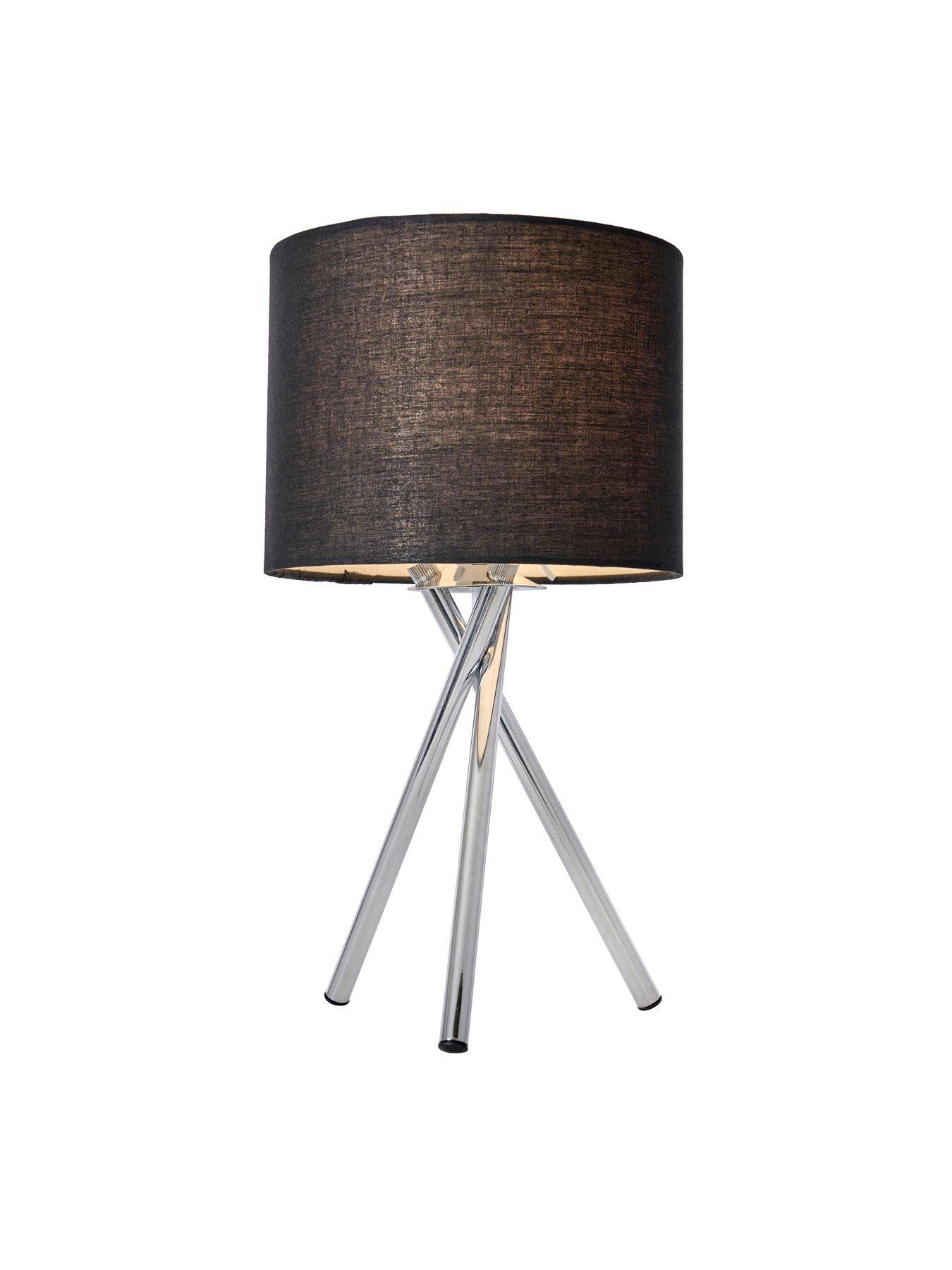 Image 2 of 3 of Very Home Tripod Bedside Table Lamp - Black