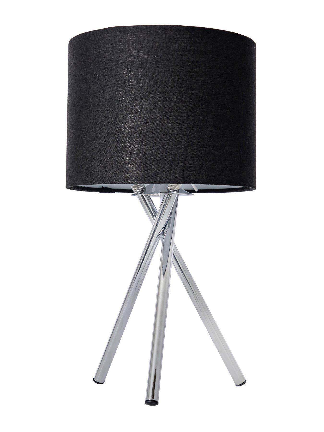 Image 5 of 6 of The Very Collection Tripod Bedside Table Lamp - Black