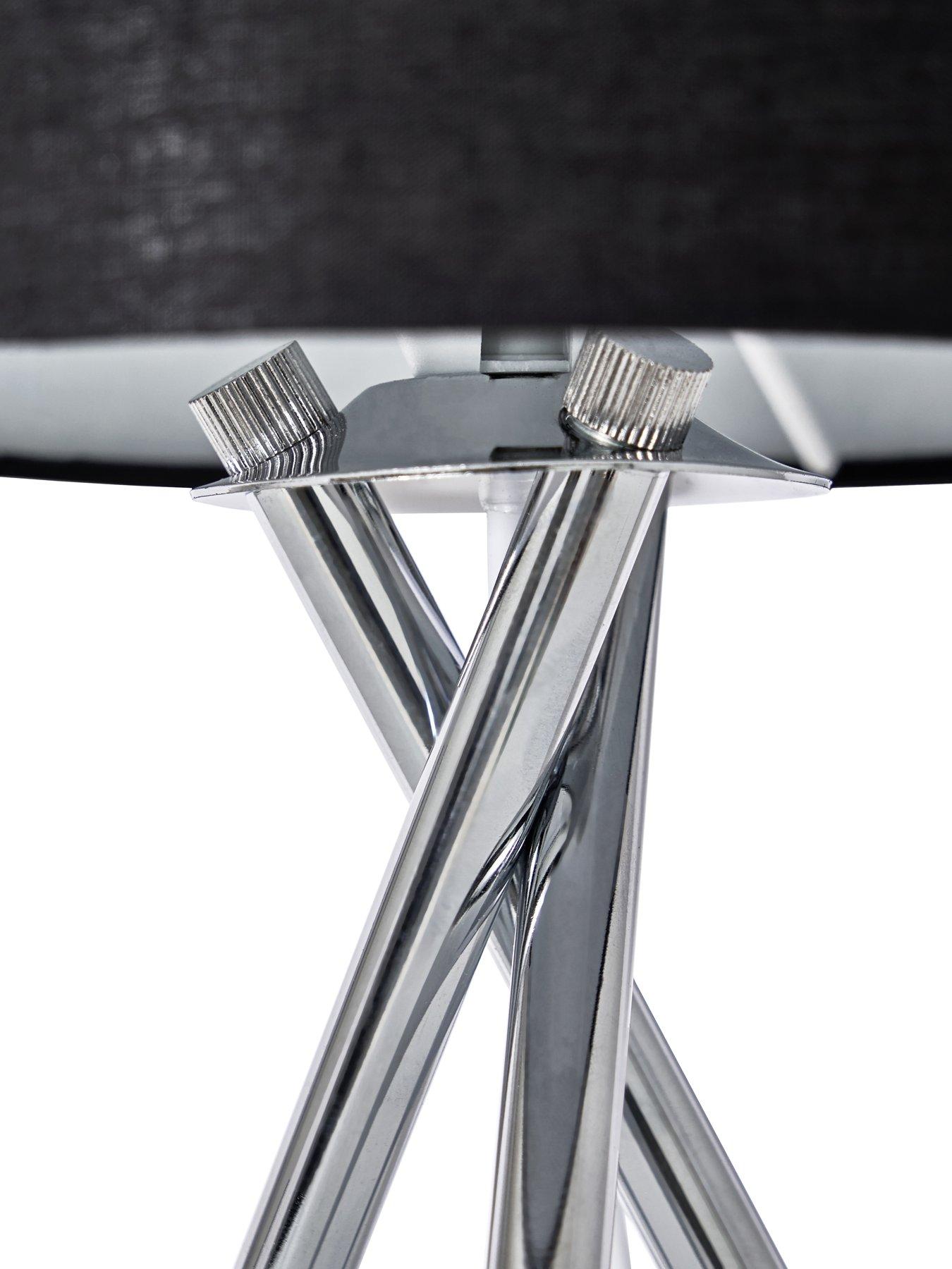 Image 6 of 6 of The Very Collection Tripod Bedside Table Lamp - Black