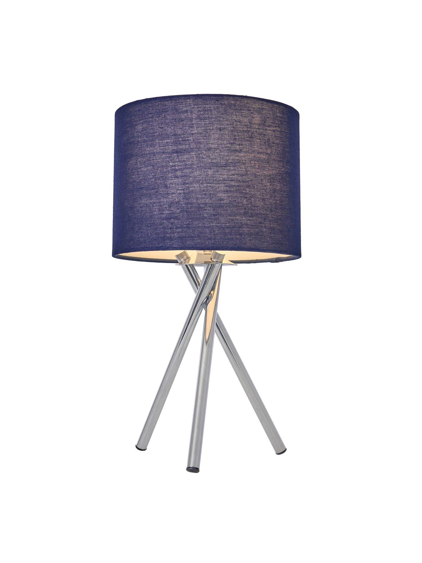 Image 2 of 3 of Very Home Tripod Bedside Table Lamp - Navy