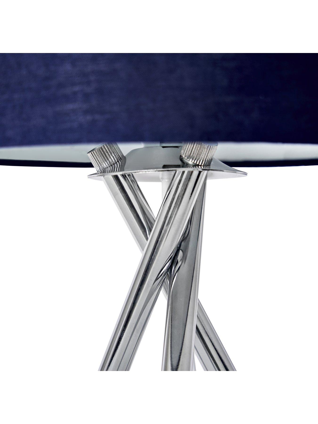  image of everyday-tripod-bedside-table-lamp-navy