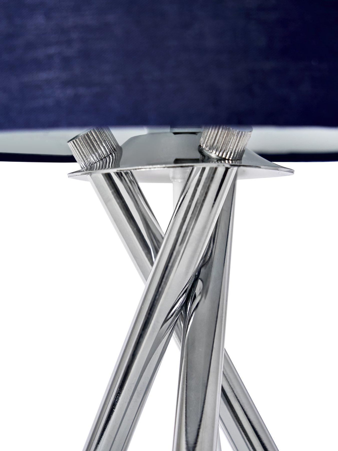 Image 6 of 6 of The Very Collection Tripod Bedside Table Lamp - Navy
