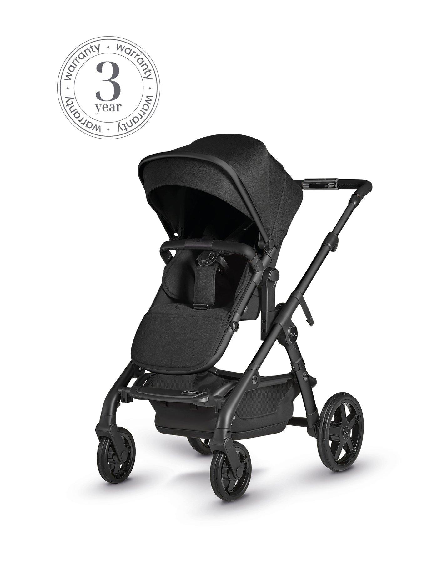 Silver Cross Wave Single to Double Travel System Ultimate Pack incl. Car Seat Onyx littlewoods