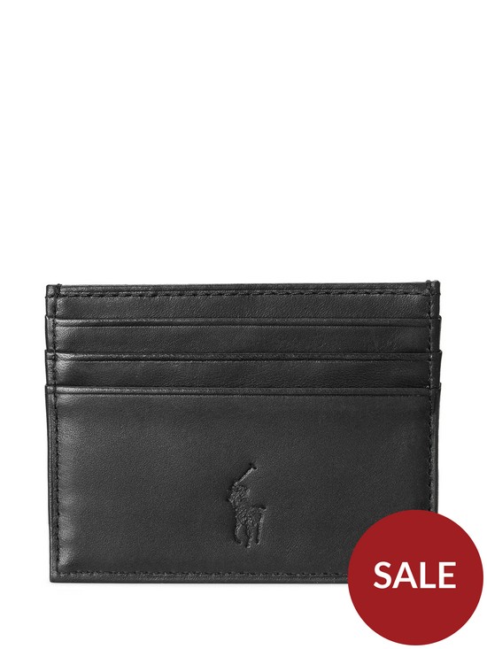 outfit image of polo-ralph-lauren-embossed-foil-cardholder-black