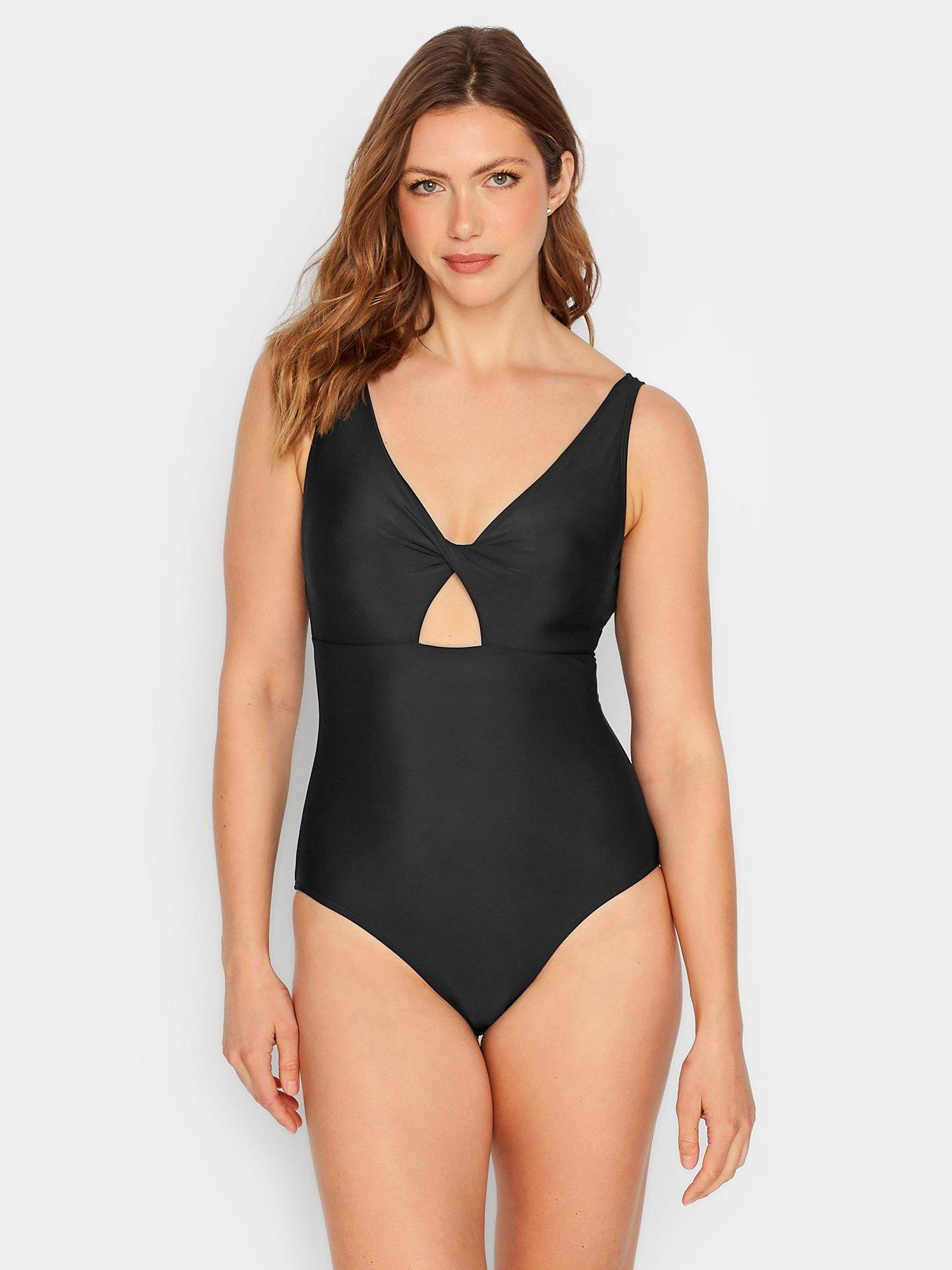 undefined Black Twist Cut Out Swimsuit