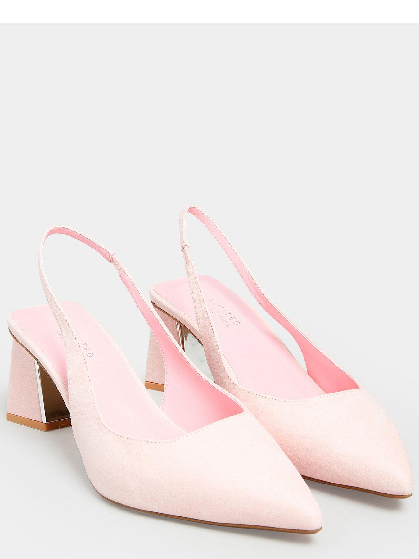 Pink court outlet shoes wide fit