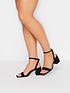  image of yours-wide-fit-mid-block-heel-sandal-two-strap-black