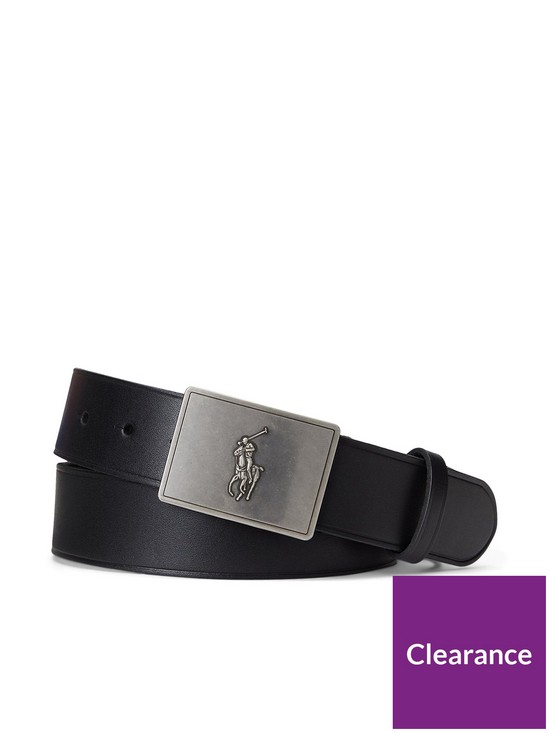 front image of polo-ralph-lauren-pp-plaque-leather-belt