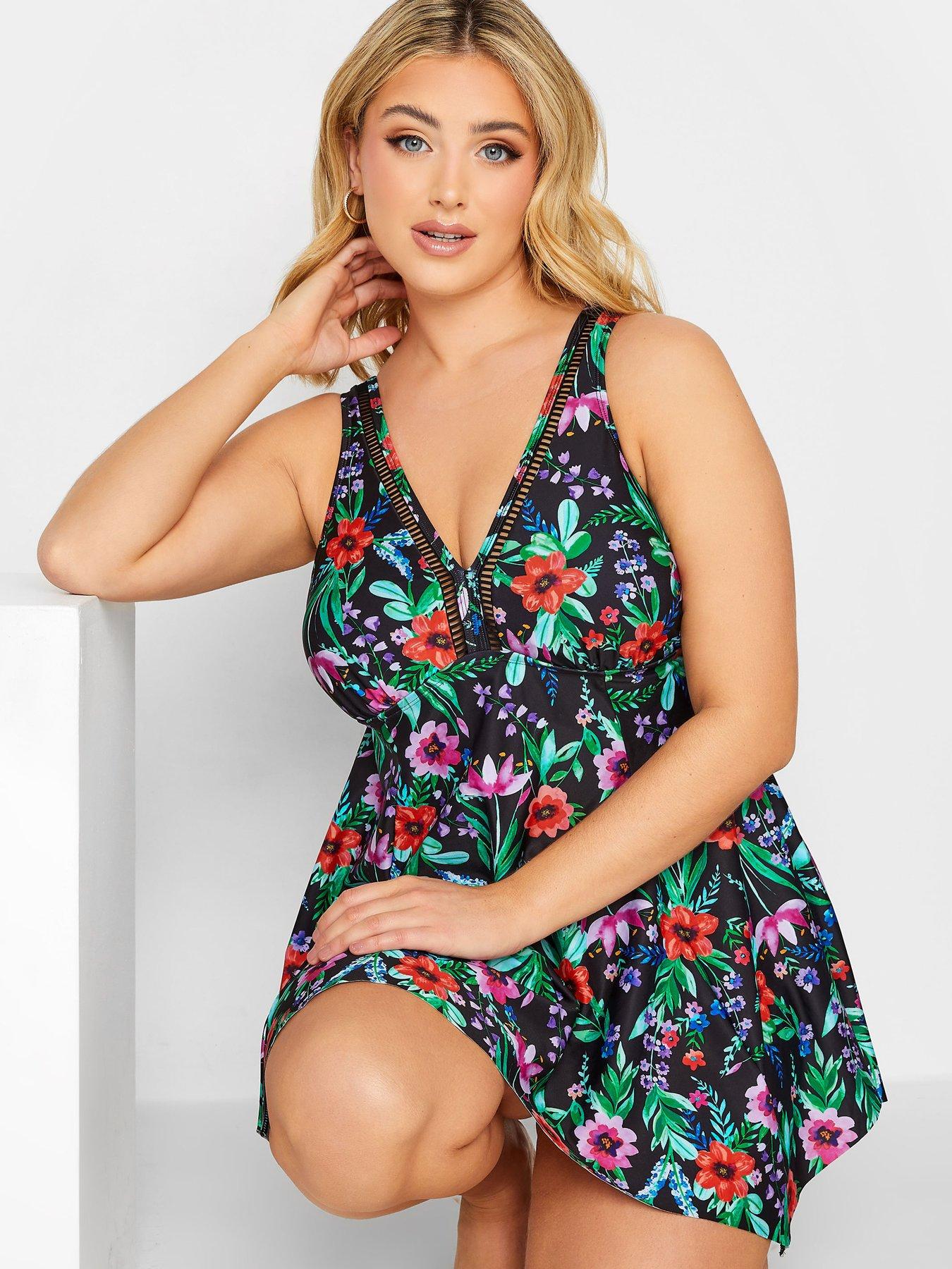  image of yours-summer-garden-ladder-rack-swimdress-black