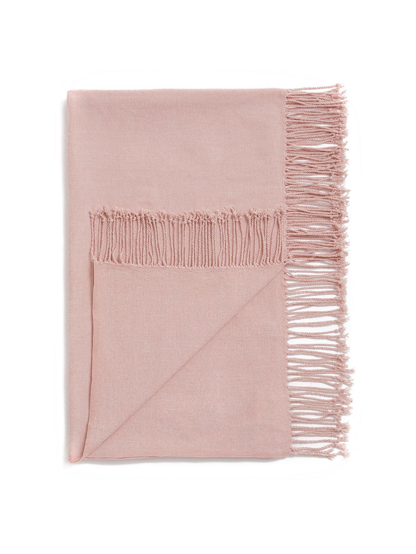 Image 1 of 3 of Very Home Supersoft Chenille Throw - Blush