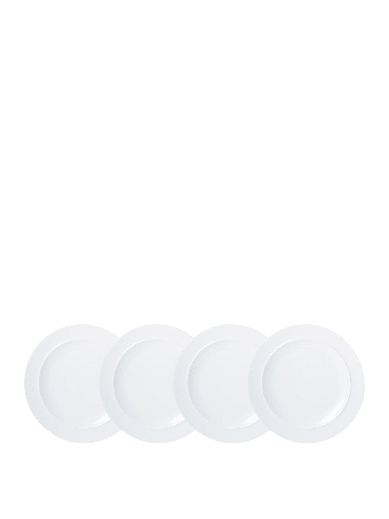Denby White by Denby Set of 4 Dinner Plates