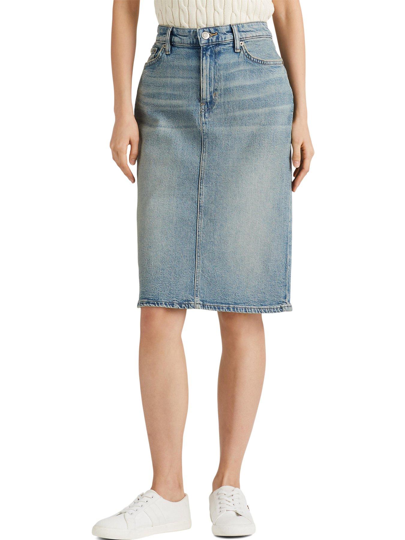 Ralph lauren denim skirt best sale