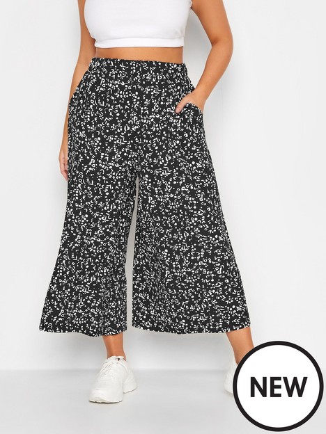 yours-midaxi-culotte-mix-animal-black