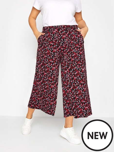 yours-midaxi-culotte-floral-black-amp-red