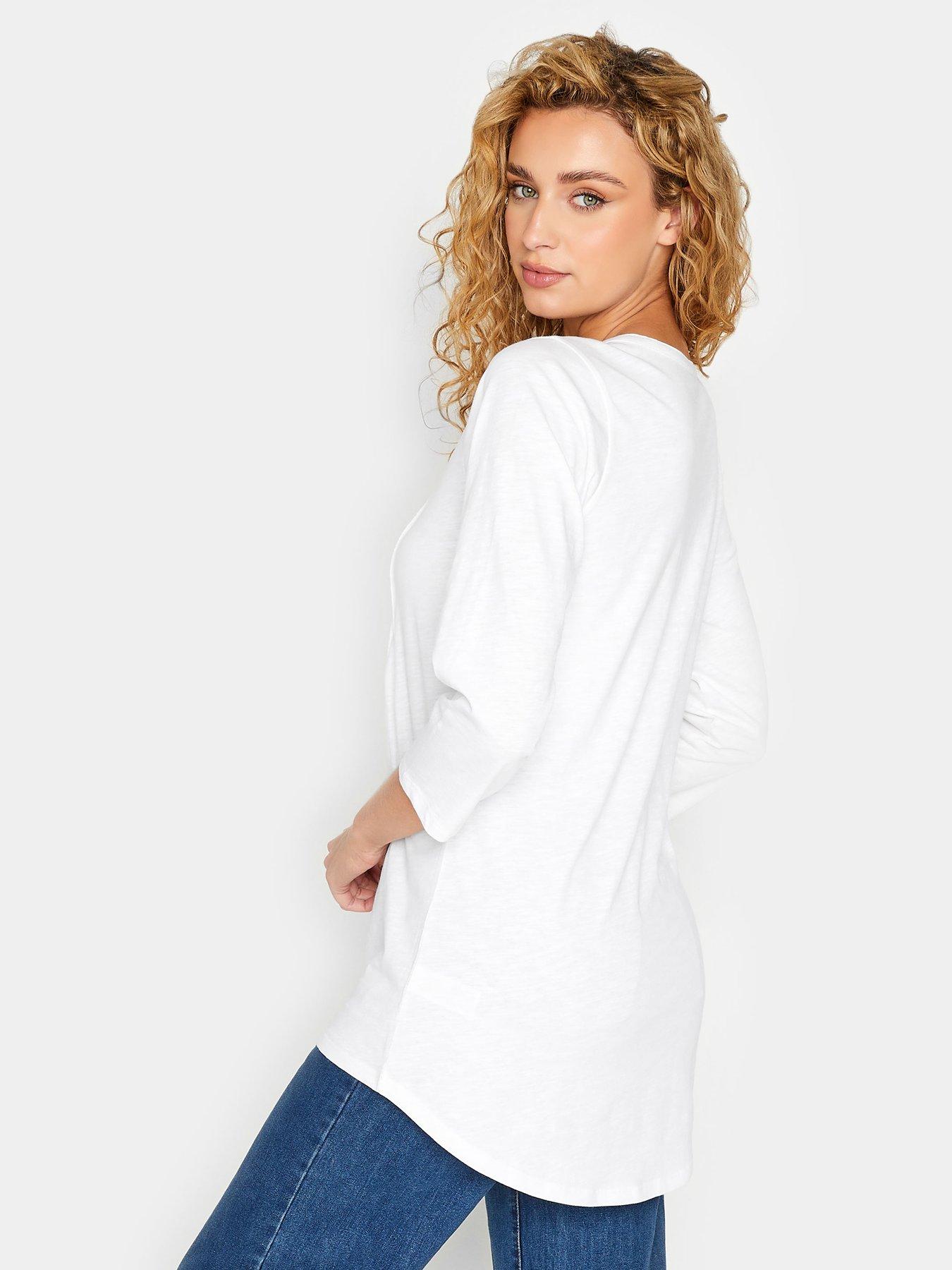 stillFront image of long-tall-sally-white-henley-top