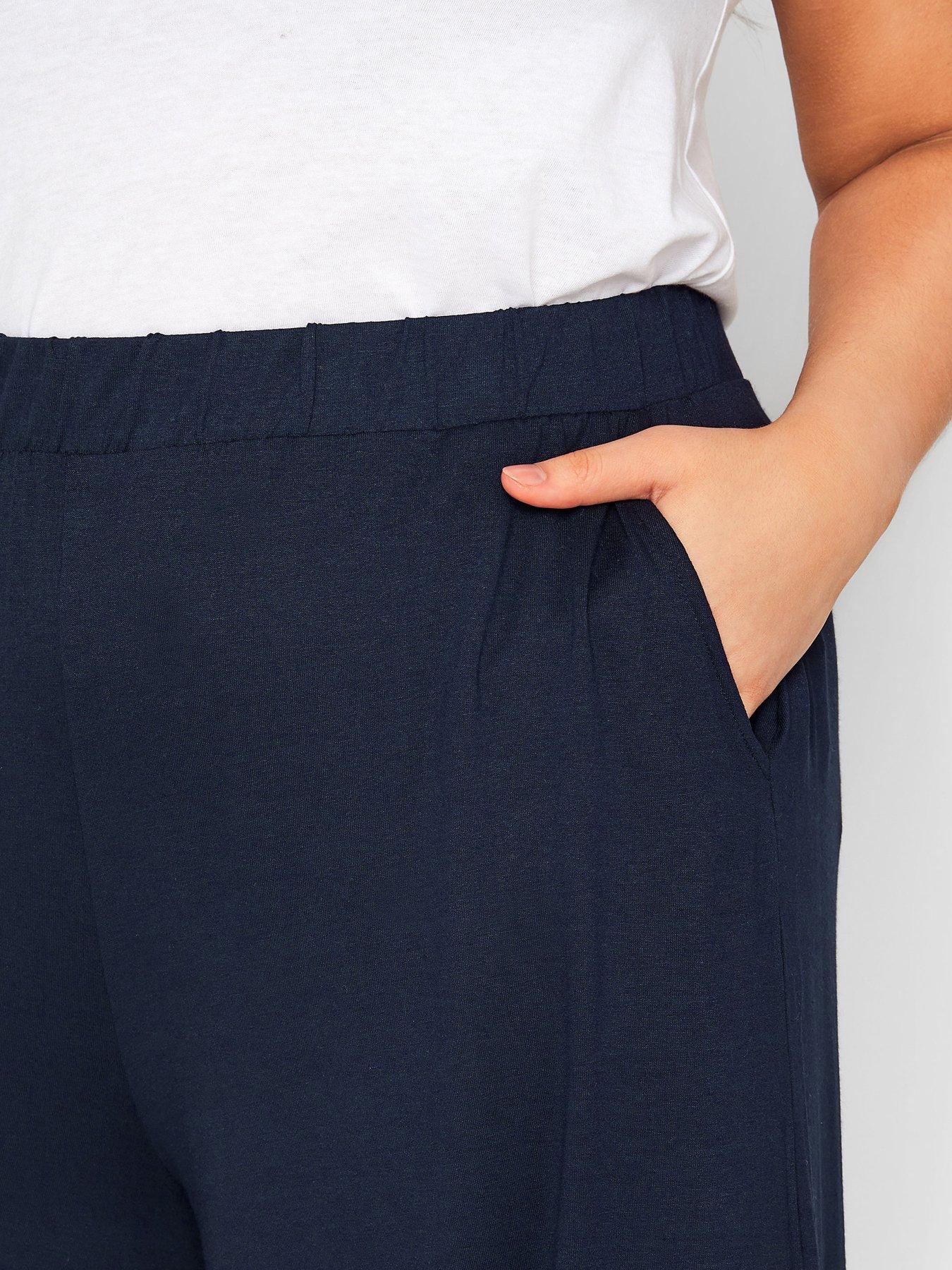  image of yours-jersey-culotte-navy