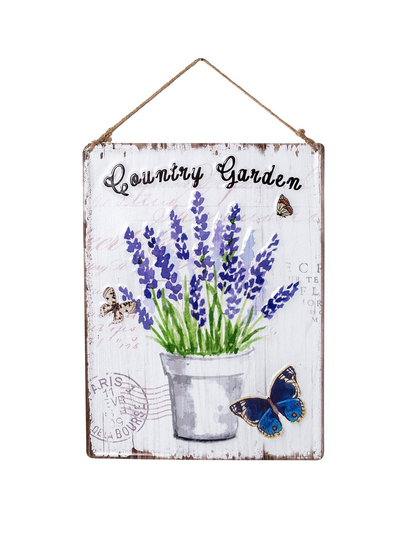 La Hacienda Country Garden Metal Garden Wall Art