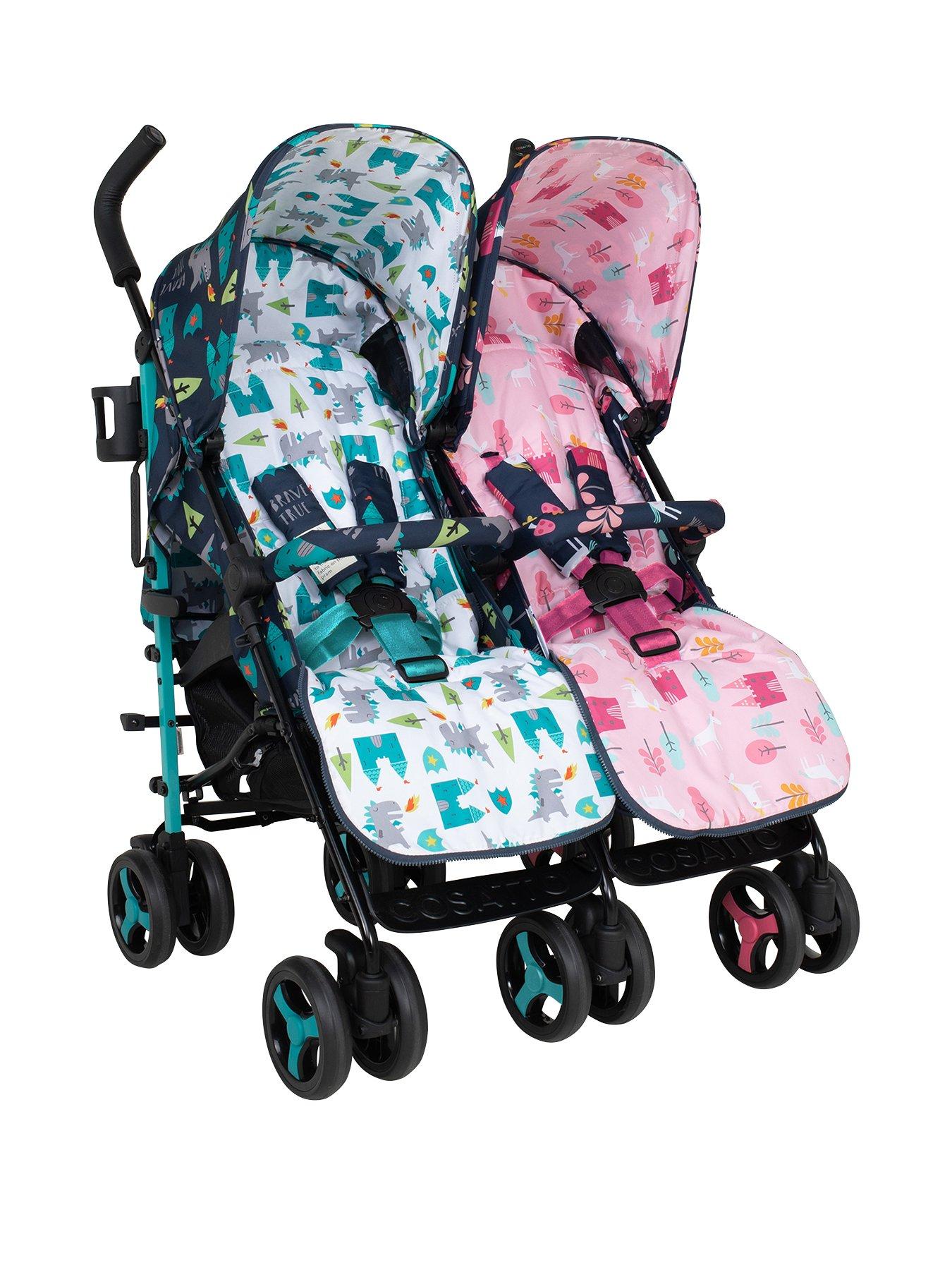  image of cosatto-supa-dupa-twin-stroller-fairy-tale