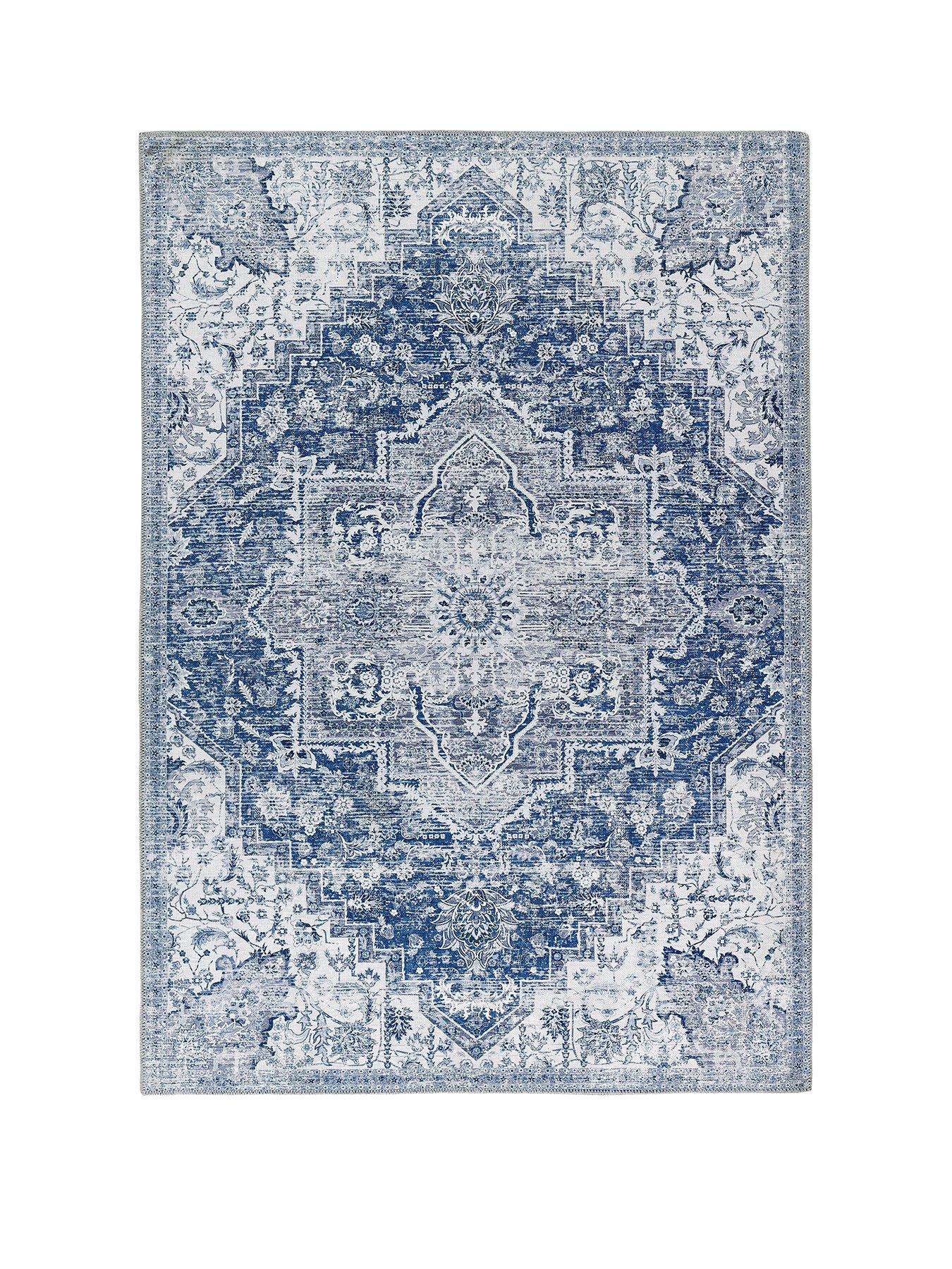 Image 2 of 2 of The Very Collection My Washable Garda Rug - Blue