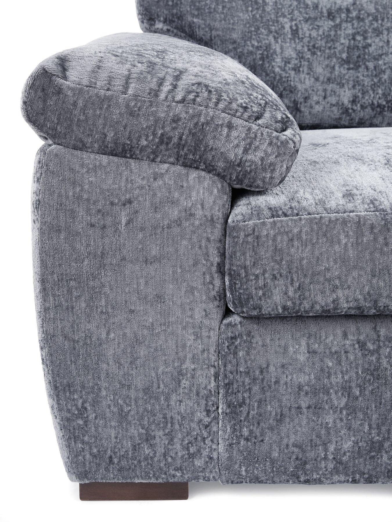 image of very-home-salerno-standard-seater-fabric-left-hand-corner-chaise-sofa-blue-greybr-nbsp--fscreg-certified