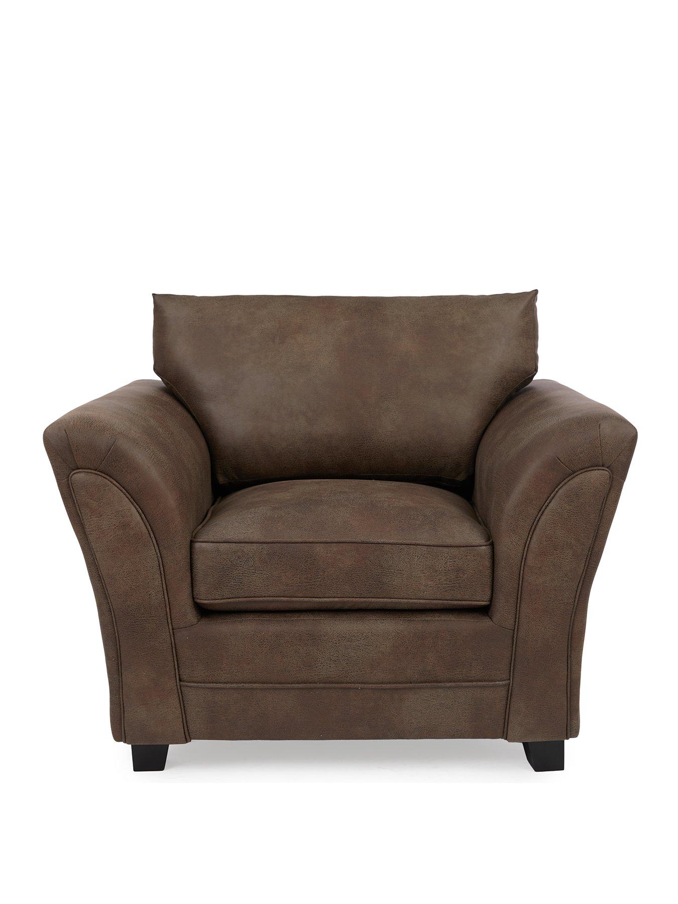 Image 2 of 6 of Very Home Dury Leather Look Armchair&nbsp;- FSC&reg; Certified