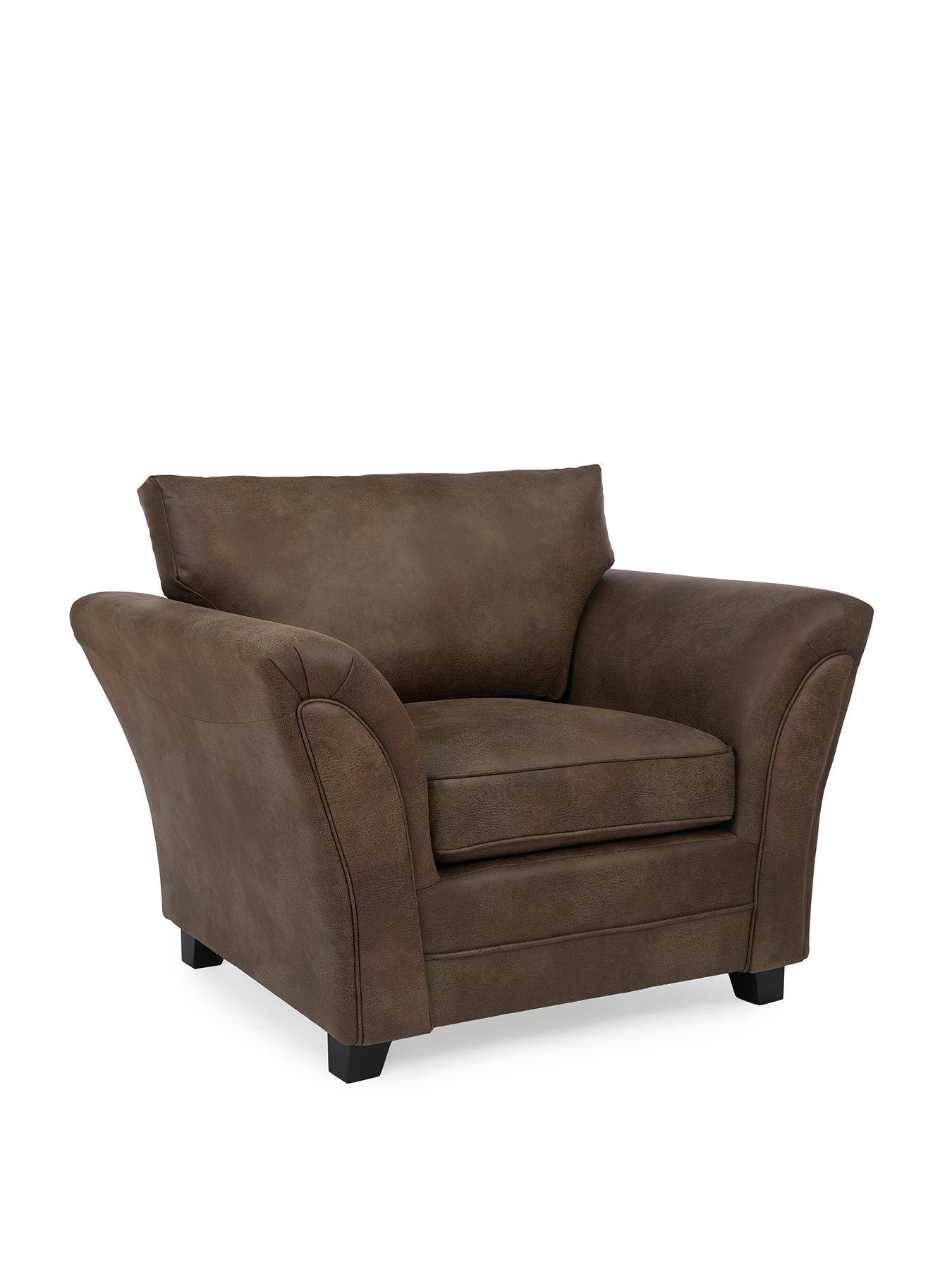 Image 3 of 6 of Very Home Dury Leather Look Armchair&nbsp;- FSC&reg; Certified