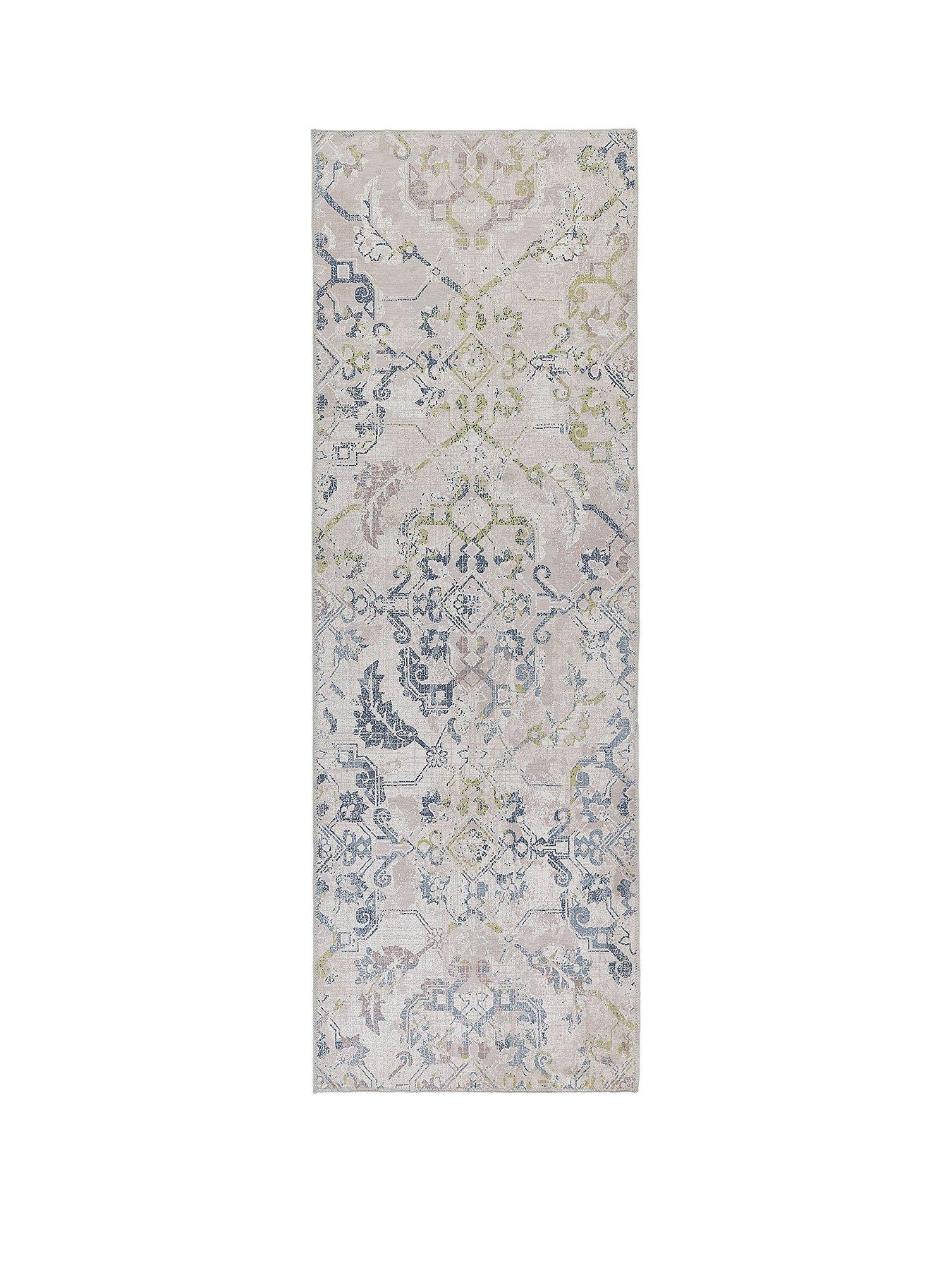 The Very Collection My Washable Florence Runner  67 x 200 cm - Blue/Cream