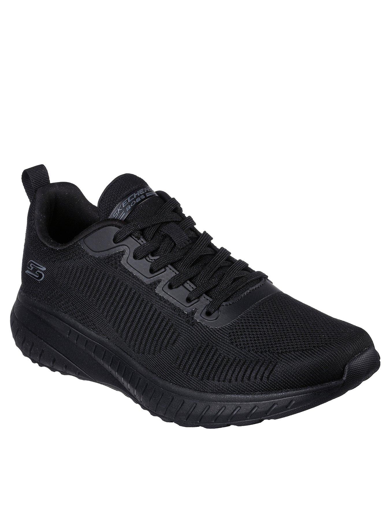 Skechers Bobs Squad Chaos Lace Up Trainers - Black | littlewoods.com