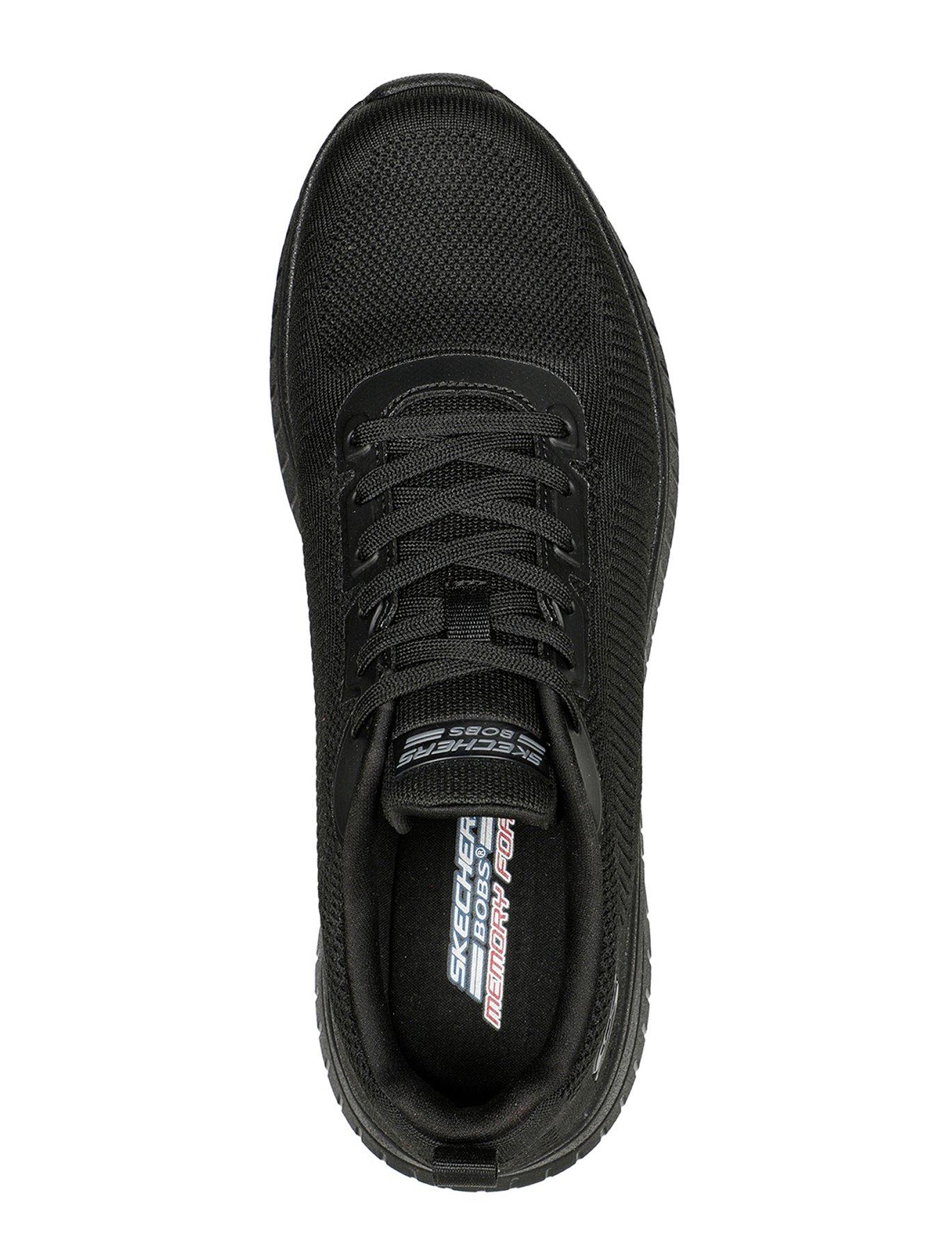 Skechers Bobs Squad Chaos Lace Up Trainers - Black