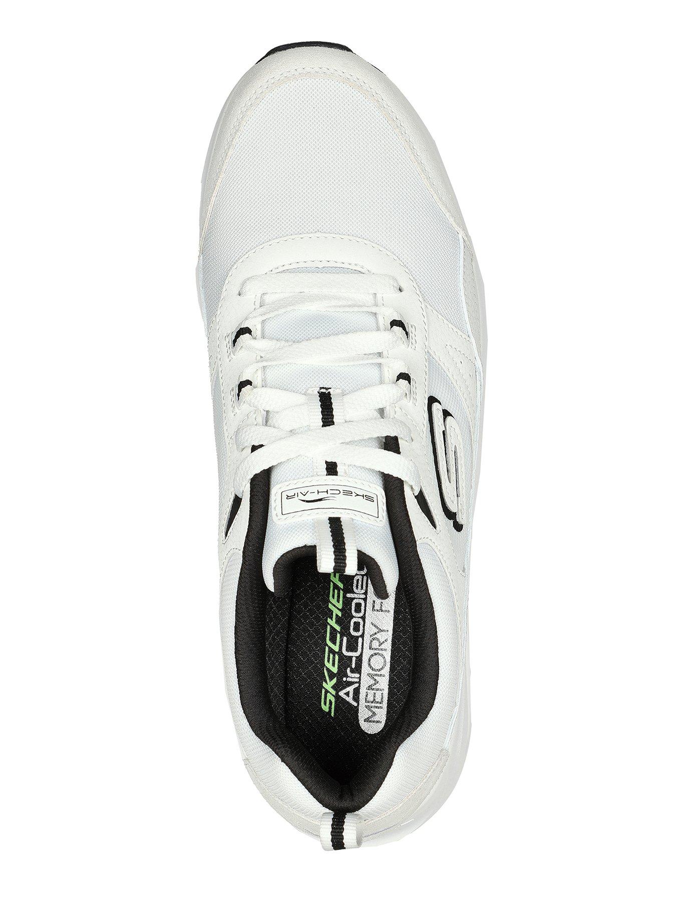 Skechers Skech Air Court Lace Up Trainers White littlewoods