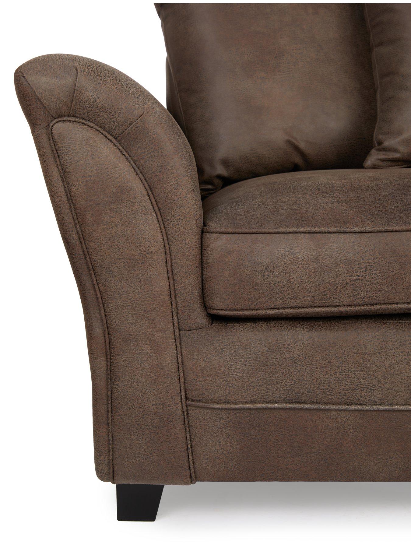 Image 4 of 6 of The Very Collection Dury Leather Look 4 Seater Sofa&nbsp;- FSC&reg; Certified